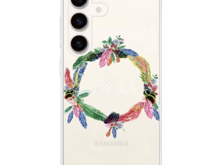 Watercolour Feather Samsung Galaxy Ultra Clear Case Online