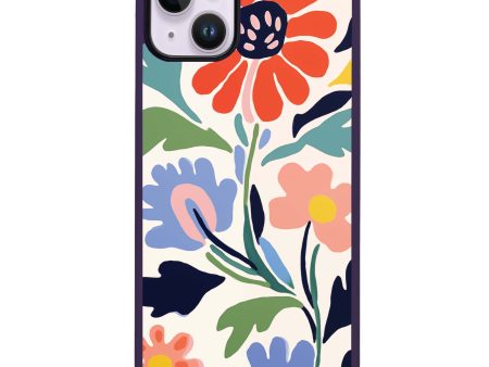 Brushed Blossoms iPhone 13 Mini Impact Guard Bumper Case Online Hot Sale