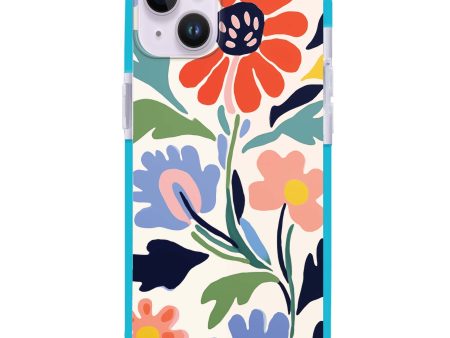 Brushed Blossoms iPhone 14 MagSafe Compatible Ultra Shockproof Case on Sale