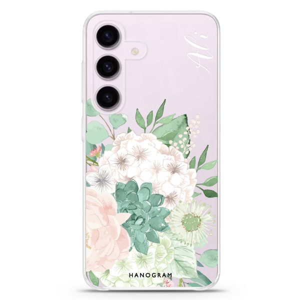 Vintage Flowers Samsung Galaxy Ultra Clear Case Sale