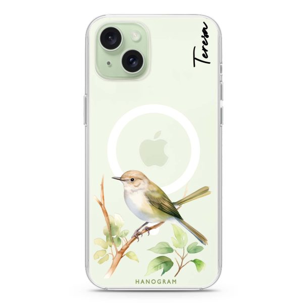 Warbler Whisper iPhone 15 MagSafe Compatible Ultra Clear Case on Sale