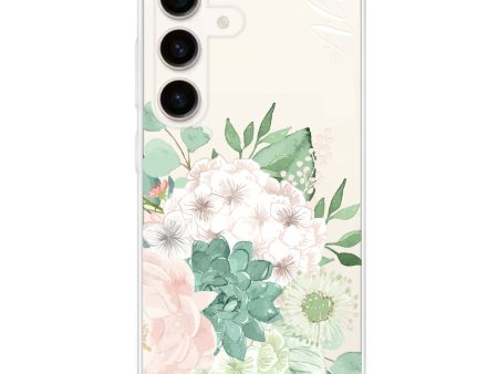 Vintage Flowers Samsung Galaxy Ultra Clear Case Sale