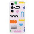 Abstract Doodles Pattern Samsung Galaxy Ultra Clear Case Online