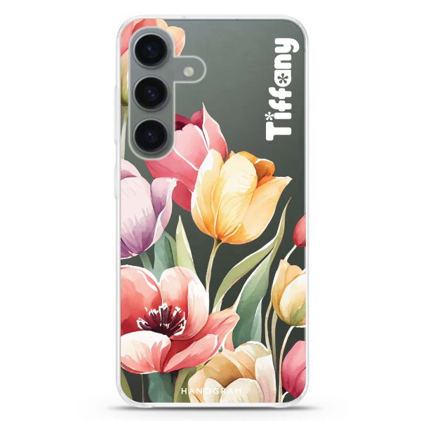 Watercolor tulip Samsung Galaxy Ultra Clear Case For Discount