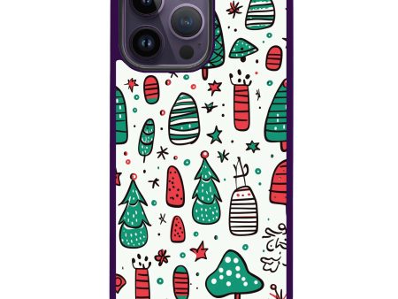 Whimsical Xmas iPhone 13 Pro Impact Guard Bumper Case on Sale