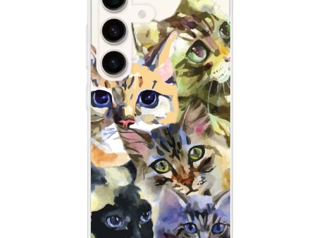 Watercolour Cat Samsung Galaxy Ultra Clear Case Cheap