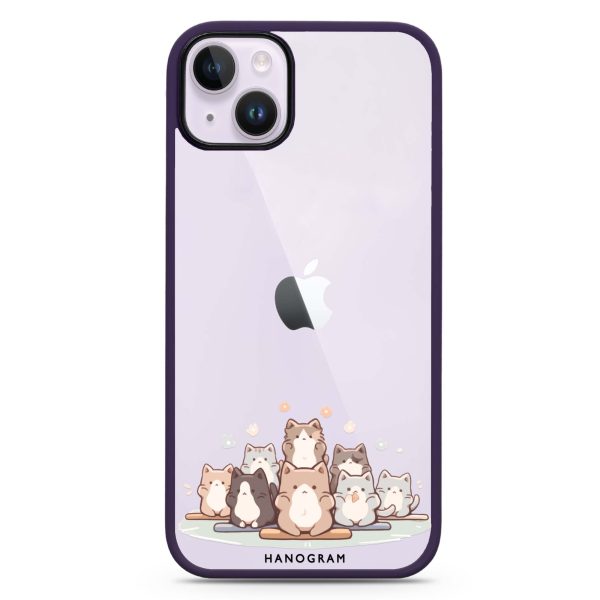 Zen Cat Calm iPhone 13 Mini Impact Guard Bumper Case Hot on Sale