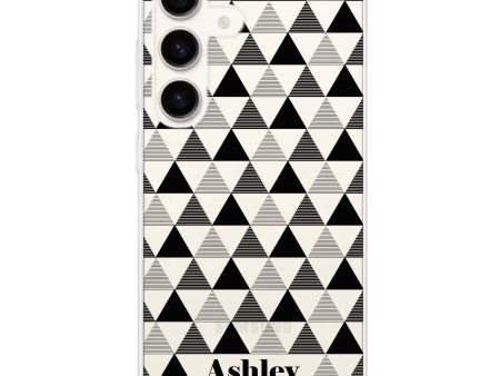 Triangles Seamless Samsung Galaxy Ultra Clear Case Hot on Sale