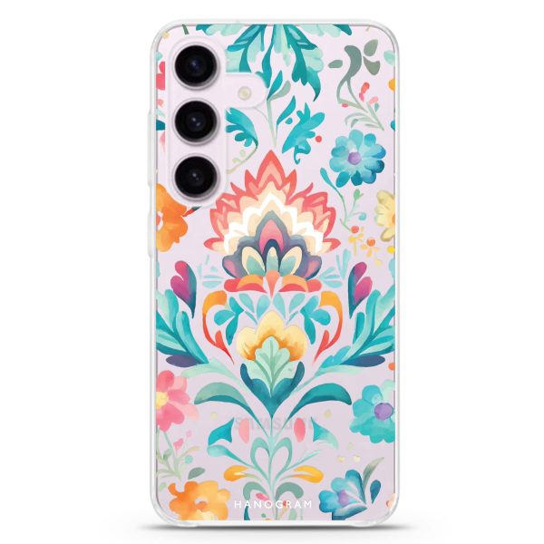 Watercolor Floral Samsung Galaxy Ultra Clear Case For Sale