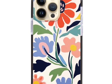 Brushed Blossoms iPhone 15 Pro Max MagSafe Compatible Ultra Shockproof Case Cheap