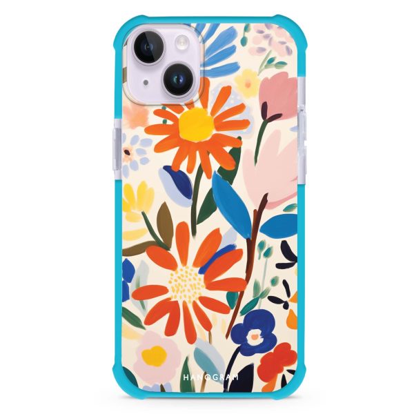 Bloom Brushwork iPhone 15 Plus MagSafe Compatible Ultra Shockproof Case Cheap