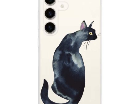 Watercolour Cat Samsung Galaxy Ultra Clear Case For Cheap