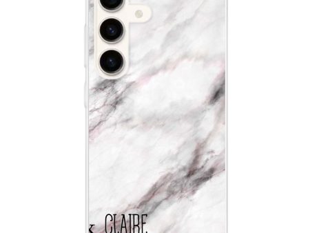 White Marble Samsung Galaxy Ultra Clear Case Online Sale