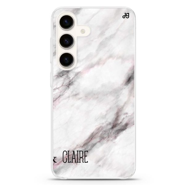 White Marble Samsung Galaxy Ultra Clear Case Online Sale