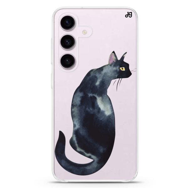 Watercolour Cat Samsung Galaxy Ultra Clear Case For Cheap