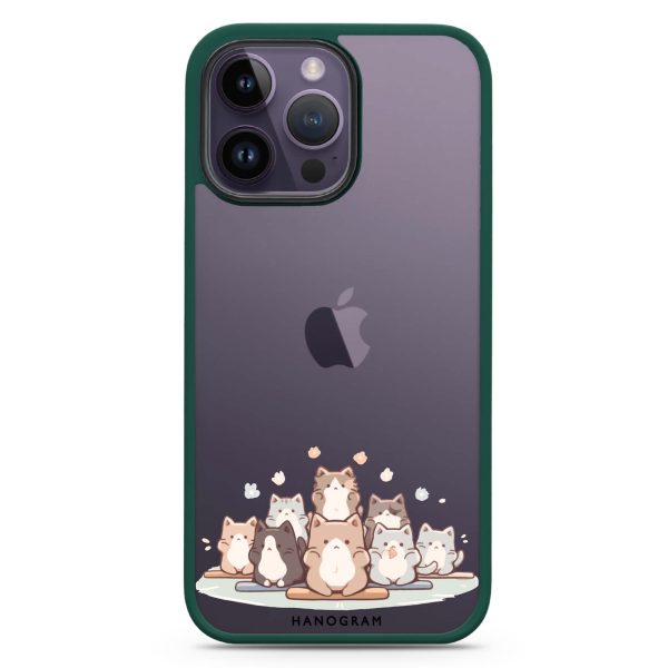 Zen Cat Calm iPhone 13 Pro Impact Guard Bumper Case Hot on Sale