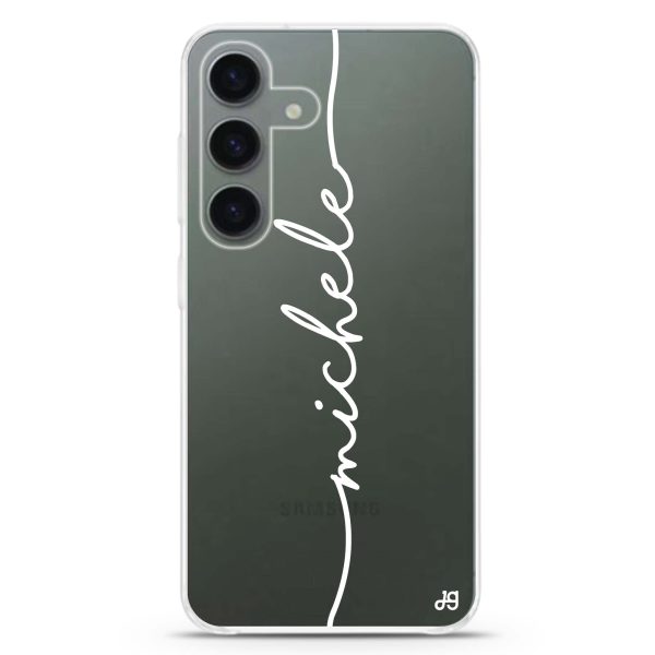 Vertical Handwritten Samsung Galaxy Ultra Clear Case Hot on Sale