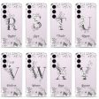 Vintage Floral Monogram Samsung Galaxy Ultra Clear Case Online Sale