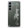 Vertical Cursive Handwritten Samsung Galaxy Ultra Clear Case Sale