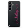 Vertical Cursive Handwritten Samsung Galaxy Ultra Clear Case Sale