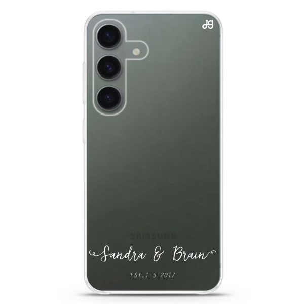 You & Me & Our Date Samsung Galaxy Ultra Clear Case Fashion