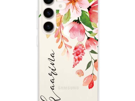 Watercolor Blossom Samsung Galaxy Ultra Clear Case For Cheap