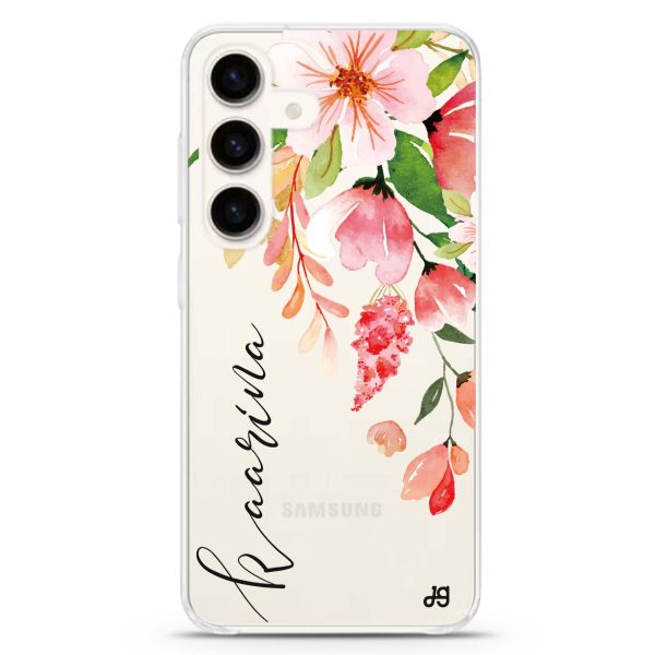 Watercolor Blossom Samsung Galaxy Ultra Clear Case For Cheap