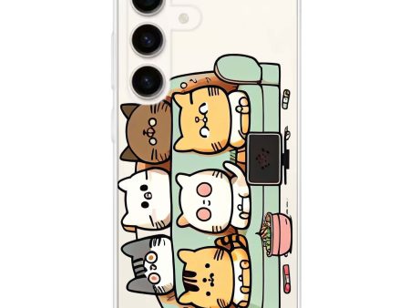 TV Cats Samsung Galaxy Ultra Clear Case Online