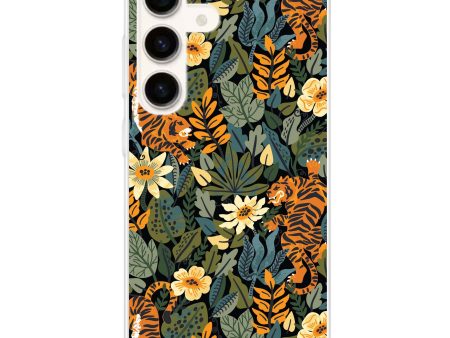 Tiger & Floral Samsung Galaxy Ultra Clear Case Supply