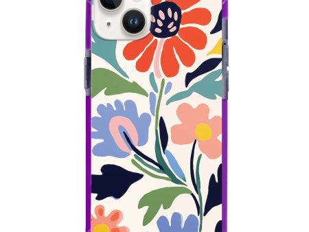 Brushed Blossoms iPhone 14 Plus Ultra Shockproof Case Hot on Sale