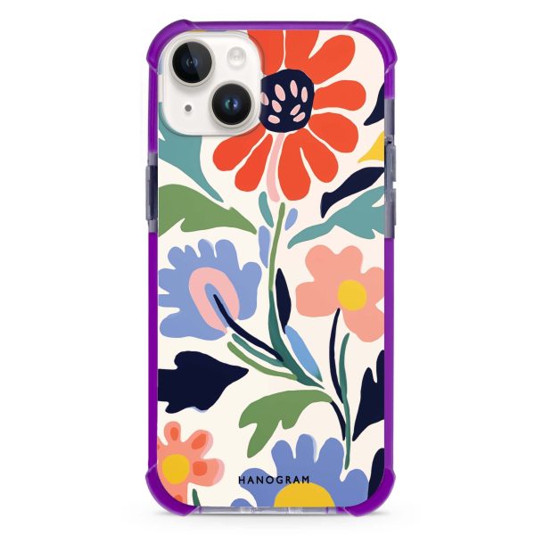 Brushed Blossoms iPhone 14 Plus Ultra Shockproof Case Hot on Sale