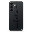 Vertical Handwritten Samsung Galaxy Ultra Clear Case Hot on Sale