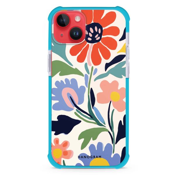 Brushed Blossoms iPhone 14 Plus Ultra Shockproof Case Hot on Sale