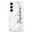 Vertical Cursive & Marble Sleek Samsung Galaxy Ultra Clear Case Online Hot Sale