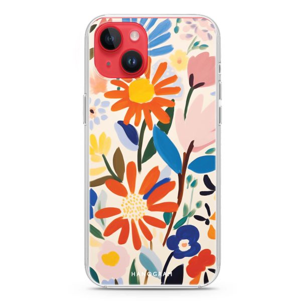 Bloom Brushwork iPhone 13 Mini Ultra Clear Case Online now