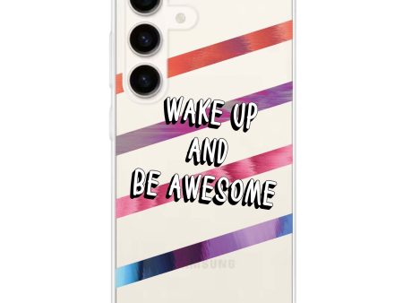 Wake up Samsung Galaxy Ultra Clear Case on Sale