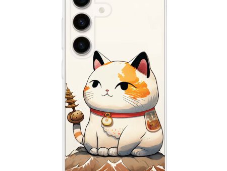 A Cute Cat Samsung Galaxy Ultra Clear Case Online now