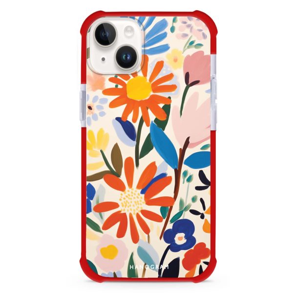 Bloom Brushwork iPhone 14 Plus MagSafe Compatible Ultra Shockproof Case Online Hot Sale