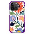 Brushed Blossoms iPhone 14 Pro MagSafe Compatible Ultra Shockproof Case For Sale