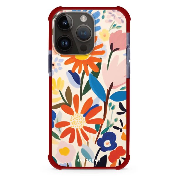 Bloom Brushwork iPhone 15 Pro Ultra Shockproof Case Online now