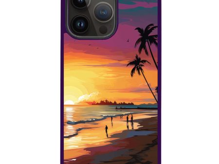 Sunset Glow iPhone 14 Pro Max Impact Guard Bumper Case on Sale