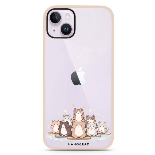 Zen Cat Calm iPhone 14 Impact Guard Bumper Case Fashion