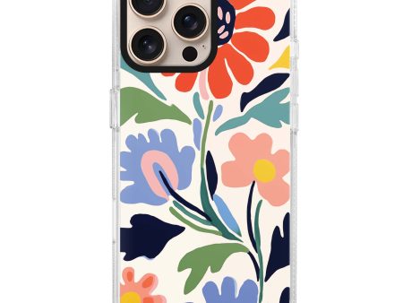 Brushed Blossoms iPhone 15 Pro Ultra Clear Case on Sale