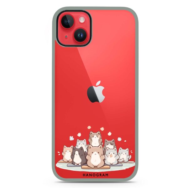 Zen Cat Calm iPhone 14 Impact Guard Bumper Case Fashion