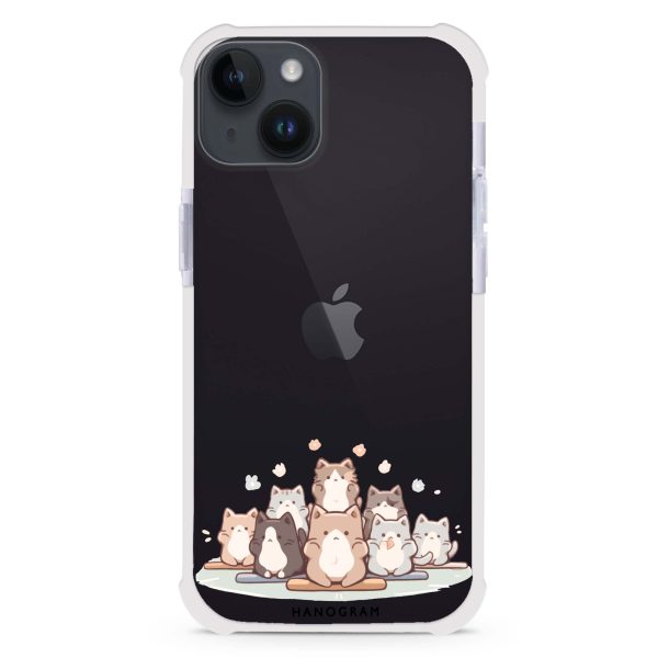 Zen Cat Calm iPhone 15 Ultra Shockproof Case For Sale