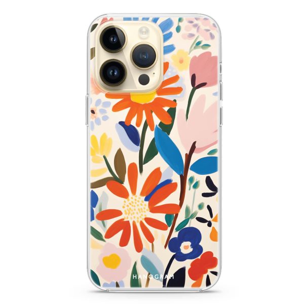 Bloom Brushwork iPhone 13 pro Max Ultra Clear Case Hot on Sale