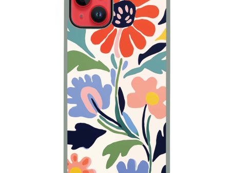 Brushed Blossoms iPhone 14 Plus Impact Guard Bumper Case Discount