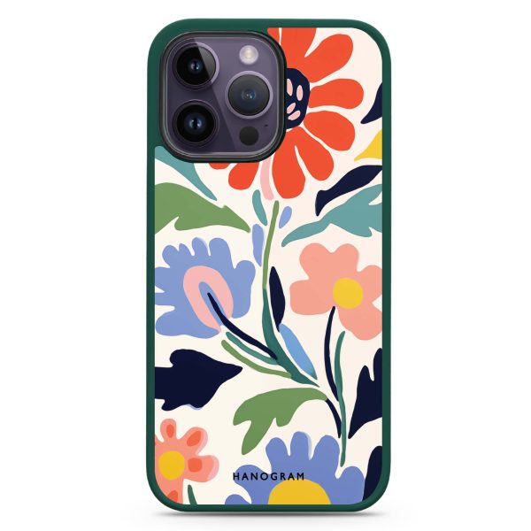 Brushed Blossoms iPhone 14 Pro Impact Guard Bumper Case Online