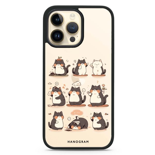 Zen Meowster iPhone 14 Pro Max Impact Guard Bumper Case Fashion