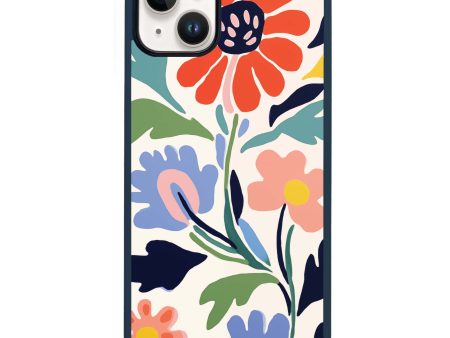 Brushed Blossoms iPhone 15 Impact Guard Bumper Case on Sale